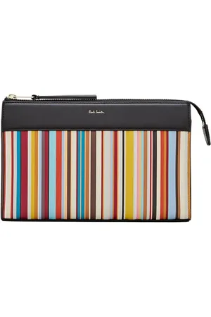 Paul Smith Crossbody Bags - Multicoloured Striped Leather Clutch - Gr. unisize - in - für Damen