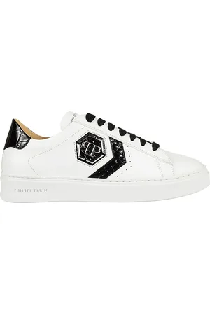 Philipp Plein Low-Top Sneaker - Hexagon Low Top Sneakers Black - Gr. 45 (EU) - in - für Damen
