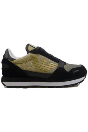 Emporio Armani Low-Top Sneaker - Sneakers Glitterate Colore ORO - Gr. 36 (EU) - in - für Damen