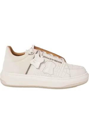 Benjamin Berner Low-Top Sneaker - Theo Sneakers Wit Theo Crocodile - Gr. 39 (EU) - in - für Damen