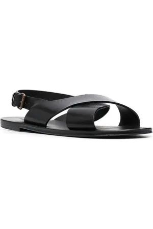 Saint Laurent Low-Top Sneaker - Mojave Crisscross Leather Sandals - Gr. 44 (EU) - in - für Damen