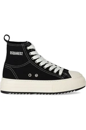 Dsquared2 Low-Top Sneaker - Berlin Black Sneaker With Logo Black - Gr. 35 (EU) - in - für Damen