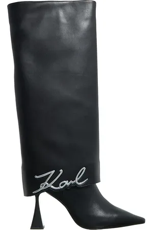 Karl Lagerfeld Stiefel & Boots - Debut Ii Fold Down Hi Leg Boot - Gr. 38 (EU) - in - für Damen