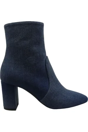 Saint Laurent Stiefeletten - Stivaletti in Denim Blu - Gr. 37,5 (EU) - in - für Damen