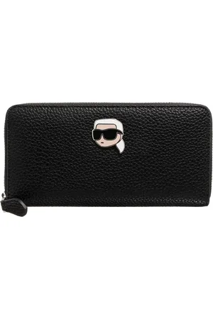 Karl Lagerfeld Portemonnaies - Ikon Pebble Cont Wallet - Gr. unisize - in - für Damen