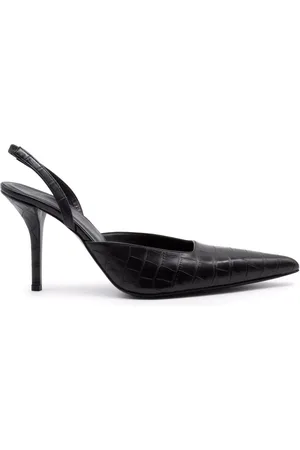 Gia Borghini Hohe Schuhe - GIABORGHINI Schwarze Slingback-Pumps aus Leder - Gr. 36 (EU) - in - für Damen