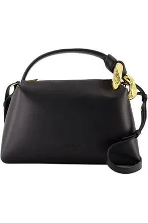 J.W.Anderson Hobo Bags - The Jwa Corner Crossbody - Leather - Black - Gr. unisize - in - für Damen