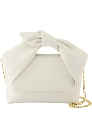 J.W.Anderson Hobo Bags - Bow Small Twister Crossbody - Leather - White - Gr. unisize - in - für Damen