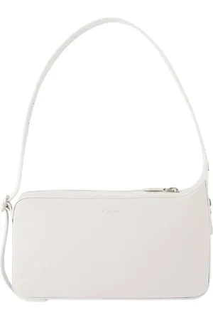 Courrèges Hobo Bags - One Racer Baguette Shoulder Bag - Leather - White - Gr. unisize - in - für Damen