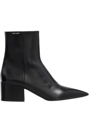 Prada Stiefeletten - Leather Ankle Boots - Gr. 37 (EU) - in - für Damen