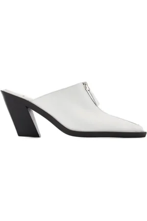 Elleme Slipper & Pantoletten - Eclair Zip Mule - White - Leather - Gr. 35 (EU) - in - für Damen