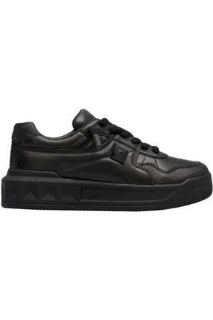 VALENTINO Low-Top Sneaker - One Stud Low Top Sneakers In Black - Gr. 46 (EU) - in - für Damen