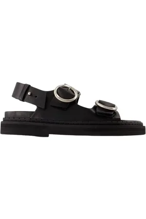 Ami Loafer - Fussbet Sandals - Leather - Black - Gr. 36 (EU) - in - für Damen