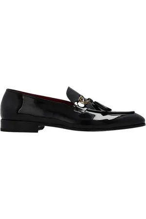 Salvatore Ferragamo Loafer - Black Giuseppe Leather Shoes - Gr. 10 - in - für Damen