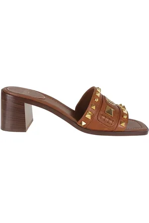 VALENTINO GARAVANI Slipper & Pantoletten - Brown Vg Plaster Caster T. 60 Slide - Gr. 35 (EU) - in - für Damen