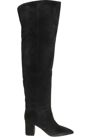 PARIS TEXAS Stiefel - Black Anja Over-The-Knee Suede Calfskin Boots - Gr. 36 (EU) - in - für Damen