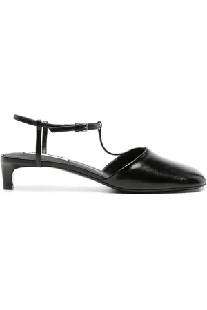 Jil Sander Hohe Schuhe - Black T-Bar Slingback - Gr. 38 (EU) - in - für Damen