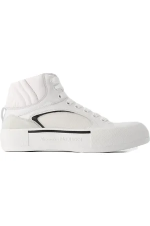 Alexander McQueen Low-Top Sneaker - Oversized Sneakers - Leather - White/Black - Gr. 42 (EU) - in - für Damen