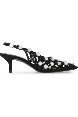 The Attico Hohe Schuhe - Black Suede Leather Shoes - Gr. 36 (EU) - in - für Damen