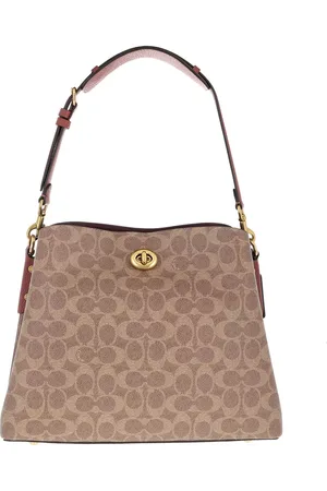 Coach Beuteltaschen - Coated Canvas Signature Willow Shoulder Bag - Gr. unisize - in - für Damen