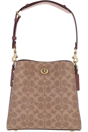 Coach Beuteltaschen - Coated Canvas Signature Willow Bucket Bag 21 - Gr. unisize - in - für Damen