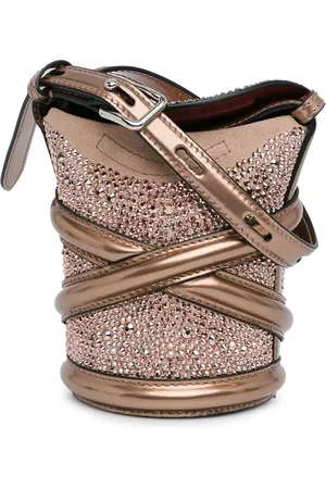 Alexander McQueen Hobo Bags - 2021-2024 Calfskin Crystal Embellished The Curve B - Gr. unisize - in - für Damen