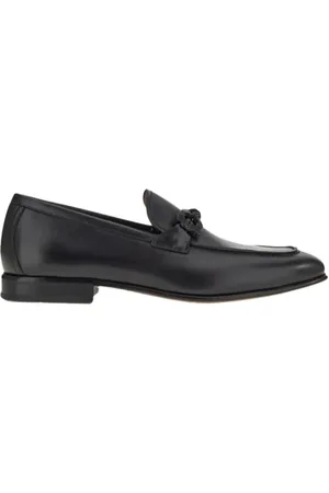 Salvatore Ferragamo Loafer - Black Moccasin With Gancini Ornament - Gr. 6 - in - für Damen
