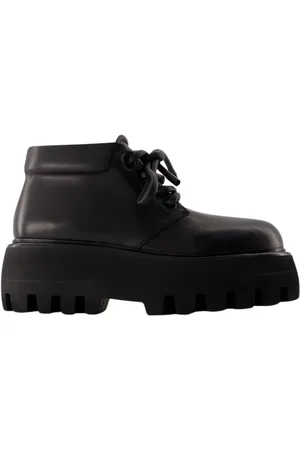 Alexander McQueen Stiefel - Rubber Scarf Ankle Boots - Synthetic - Black - Gr. 42 (EU) - in - für Damen