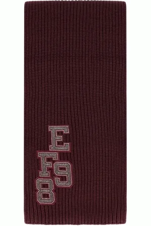 Elisabetta Franchi Tücher & Schals - Rouge Noir Ribbed Scarf - Gr. unisize - in - für Damen