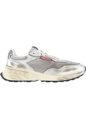 Dsquared2 Low-Top Sneaker - Mesh And Leather Sneakers With Logo - für Damen