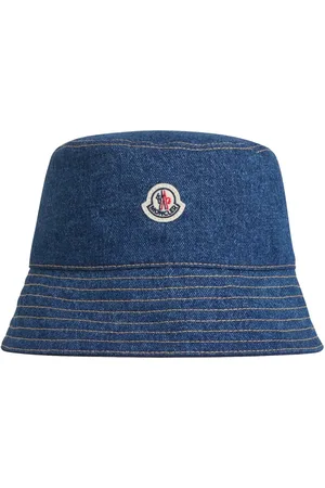 Moncler Caps & Mützen - Denim Logo Fisherman Hat - Gr. M - in - für Damen