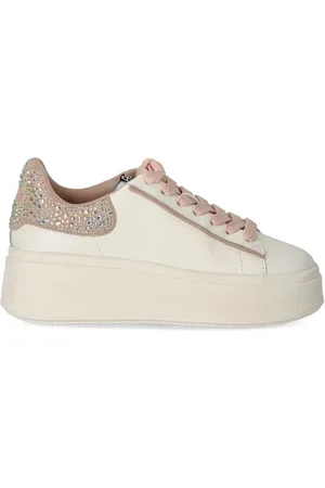 Ash Low-Top Sneaker - Moby Strass Bis White Sneaker - Gr. 36 (EU) - in Rosa - für Damen