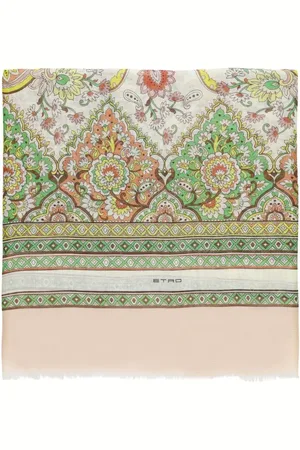 Etro Tücher & Schals - Ramage Print Cotton And Silk Scarf - Gr. unisize - in - für Damen