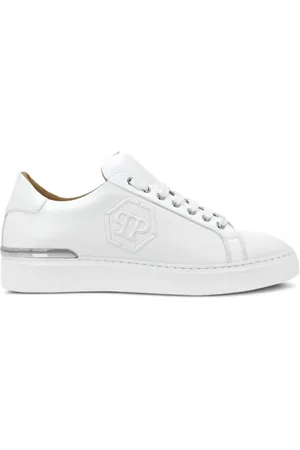 Philipp Plein Low-Top Sneaker - White Embossed Sneakers - Gr. 40 (EU) - in - für Damen