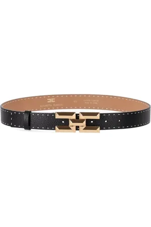 Elisabetta Franchi Gürtel - Black High Waist Belt - Gr. 40 - in - für Damen