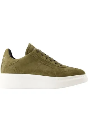 Alexander McQueen Low-Top Sneaker - Oversize Sneakers - Leather - Khaki - Gr. 40 (EU) - in - für Damen