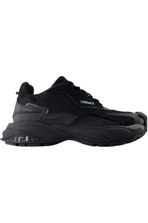 VERSACE Low-Top Sneaker - Low Top Sneakers - Leather - Black - Gr. 40 (EU) - in - für Damen