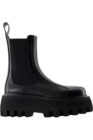 Alexander McQueen Stiefel - Rubber Boots - Leather - Black - Gr. 36 (EU) - in - für Damen