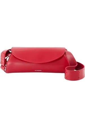 Jil Sander Hobo Bags - Cannolo Mini Purse - Leather - Red - Gr. unisize - in - für Damen
