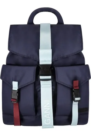 Ganni Rucksäcke - Tech Blue Backpack - Gr. unisize - in - für Damen