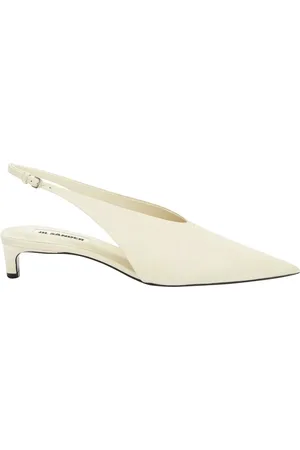 Jil Sander Hohe Schuhe - Sling Back Chalk - Gr. 37 (EU) - in - für Damen