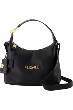 VERSACE Hobo Bags - Hobo Shoulder Bag - Leather - Black - Gr. unisize - in - für Damen