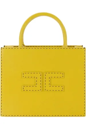 Elisabetta Franchi Rucksäcke - Sac u00E0 Main cuir u00E9co grainu00E9 Curry Su - Gr. unisize - in - für Damen