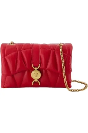 VERSACE Hobo Bags - Kleio Mini Shoulder Bag - Leather - Red - Gr. unisize - in - für Damen
