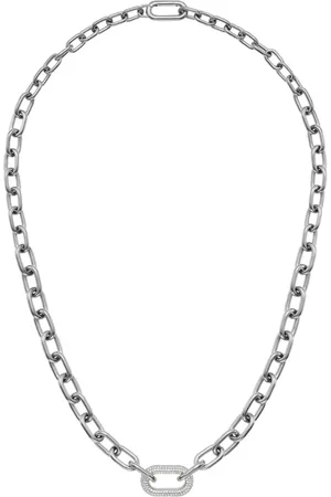 Daniel Wellington Halsketten - Crystal Link Kette - Gr. unisize - in Silber - für Damen