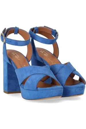 Via Roma Sandalen - Denim Blue Heeled Sandal - Gr. 37 (EU) - in - für Damen