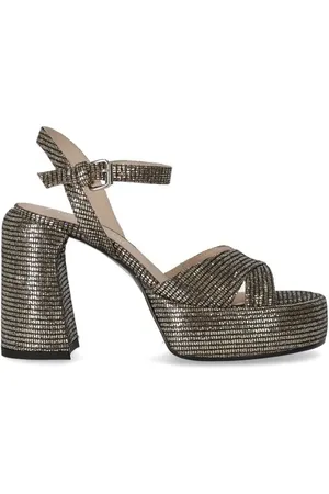 Elena Iachi Sandalen - Lexy Black Gold Heeled Sandal - Gr. 36 (EU) - in - für Damen