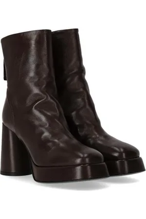 HALMANERA Stiefel - Lara Dark Brown Heeled Ankle Boot - Gr. 40 (EU) - in - für Damen