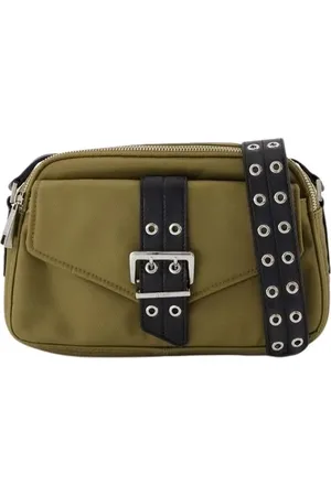 Ganni Hobo Bags - Bucky Camera Bag Crossbody - Nylon - Green - Gr. unisize - in - für Damen