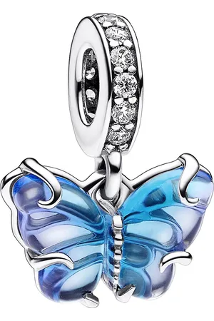 PANDORA Charms - Murano Glass Butterfly Dangle Charm - Gr. unisize - in Blau - für Damen